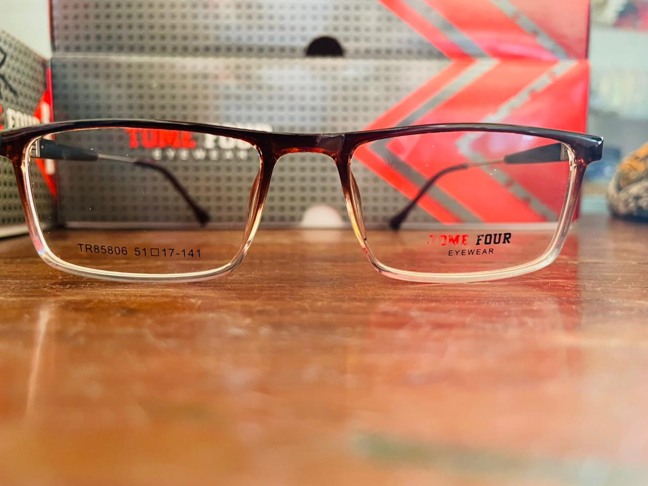 Tome Four TR85806 Gradient Browline Glasses | TR90 Lightweight Frame | Saad Optics