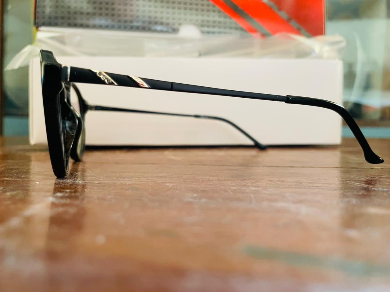 Proposal S76016 Glossy Black Round Eyeglasses | TR90 Lightweight Frame | Saad Optics