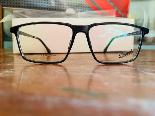 Proposal S76002 TR90 Rectangular Eyeglasses | Black & Gold | Saad Optics