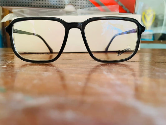 Proposal S76003 TR90 Rectangular Eyeglasses | Black & Gold Accents | Saad Optics