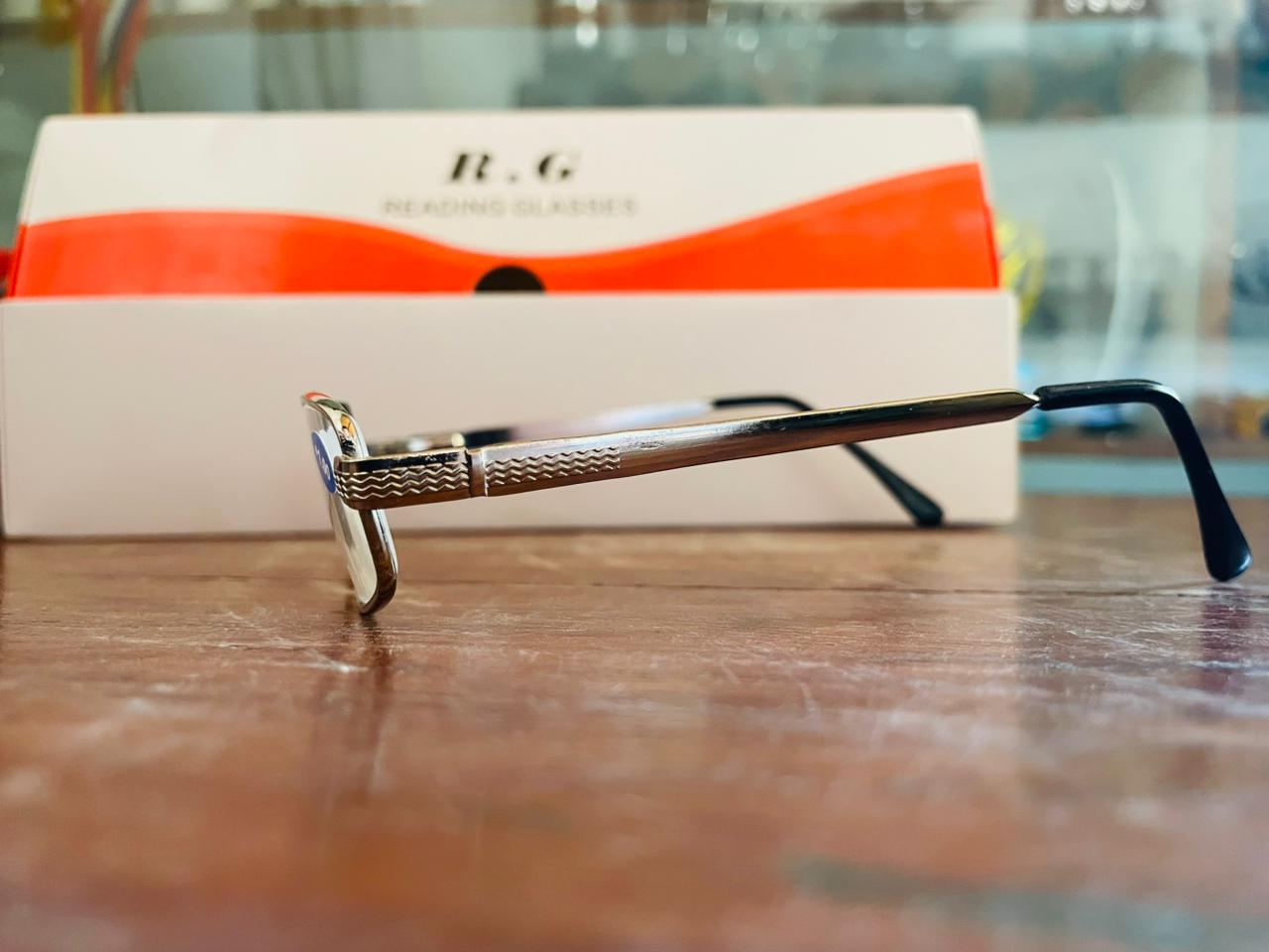 .G Metal Reading Glasses (All Numbers) | Lightweight Rectangle | Saad Optics