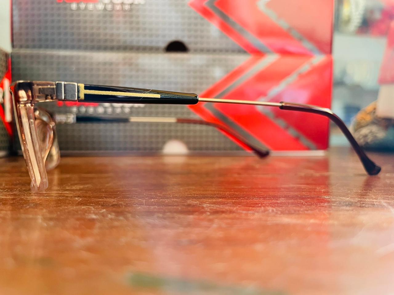 Tome Four TR85806 Gradient Browline Glasses | TR90 Lightweight Frame | Saad Optics