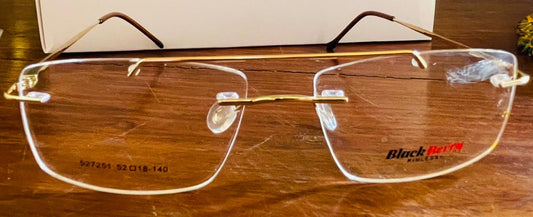 Black Berry 527251 Gold Rimless Glasses | Executive Frame | Saad Optics